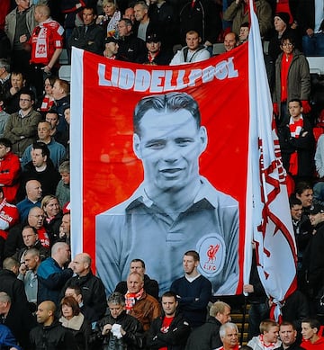 Billy Liddell's banner on the Kop