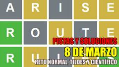 Wordle en español, científico y tildes para el reto de hoy 8 de marzo: pistas y solución