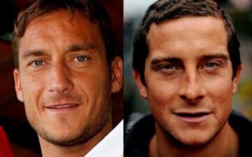 Totti y Bear Grylls (El último superviviente).