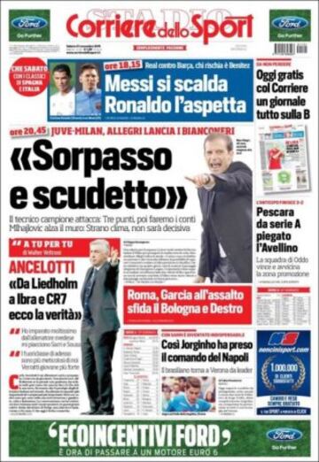 Portadas de la prensa mundial