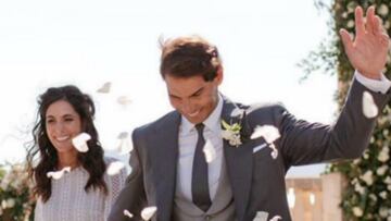 Rafa Nadal despide el a?o con una nueva imagen de su boda