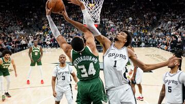 Wembanyama le gana la partida a Giannis