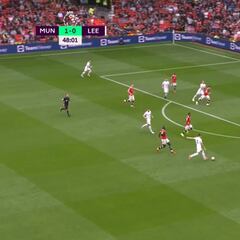 Los diablos rojos asustan en su debut: resumen del Manchester United 5 - 1 Leeds United