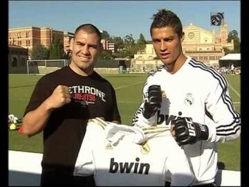 El día que el "Toro" Velásquez, peleador de UFC, conoció a la leyenda viviente Cristiano Ronaldo