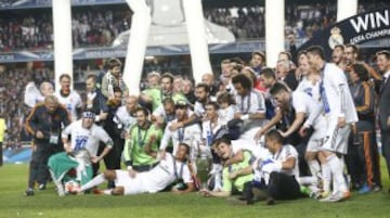 El 24 de Mayo de 2014 El Real Madrid gana la final de  la Champions league en Lisboa frente al Atlético de Madrid
