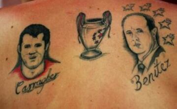 Carragher y Benítez.