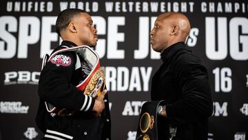 Errol Spence y Yordenis Ug&aacute;s.