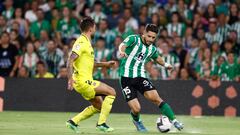 Álex Moreno, ante el Villarreal.