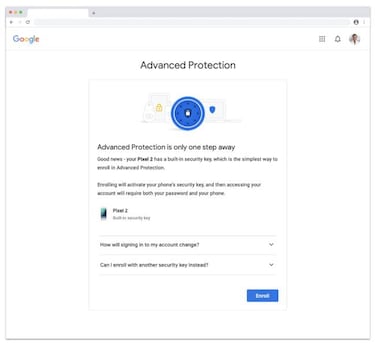 Qué es y cómo activar la Protección Avanzada para cuentas Google