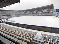 <b>SE PODRÁ JUGAR. </b>Aunque el aspecto que ayer tenía el estadio Zorrilla era para temerse lo peor, finalmente la nieve fue retirada a última hora y el partido se podrá jugar sin ningún problema.