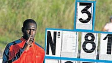 <b>EL MÁS ALTO. </b>Donald Thomas, de Bahamas, brilló en Salamanca.