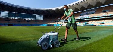Todo a punto en Sevilla para albergar a España