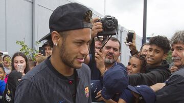 Neymar en la gira del Barça en Estados Unidos.