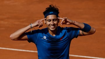 Alejandro Tabilo tras ganar en cuartos de final a Zhang Zhizhen.