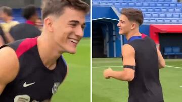 Gavi makes stunning return to Barcelona training after injury