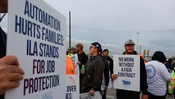 A dockworkers’ union has gone on strike at ports from Maine to Texas to demand better labor conditions. An extended work stoppage could cause price hikes.