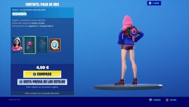 Fortnite: así es Iris, el nuevo skin y su pack; precio y contenido