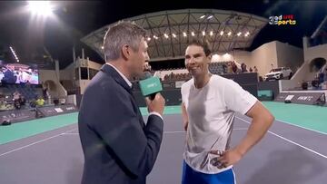 Nadal responde al "¿cuánto te debo por la clase de tenis?"