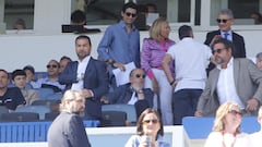 Juan Carlos Cordero, en el palco de La Romareda.