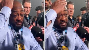 Mike Tomlin goes viral for excessive sweating at press conference after Aaron Rodgers question