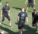 Cristiano y Modric protagonistas en el entrenamiento