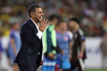 Jaime Lozano durante un partido de Copa América.