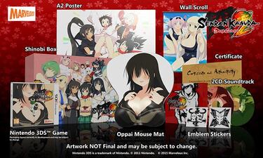 Senran Kagura 2 tiene una alfombrilla 3D de pechos