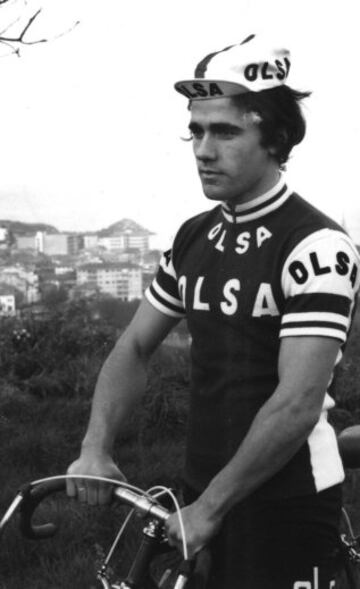 1944-1976. Juan Manuel Santisteban Lapeire, ciclista profesional español que falleció de forma trágica en una caida mientras disputaba la primera etapa del Giro de Italia.