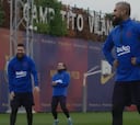 La acción de Vidal que provocó las risas de Messi y Griezmann