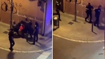 Tres patrullas tienen que huir en medio de una detención en Barcelona