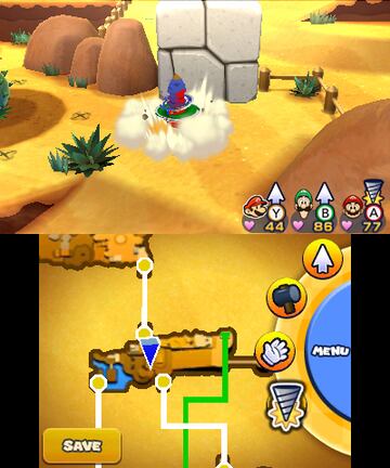 Captura de pantalla - Mario & Luigi: Paper Jam Bros. (3DS)