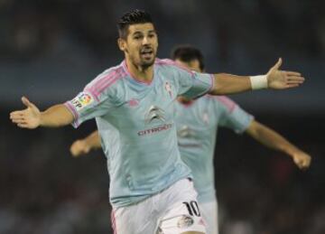 1-0. Nolito celebra el primer tanto.