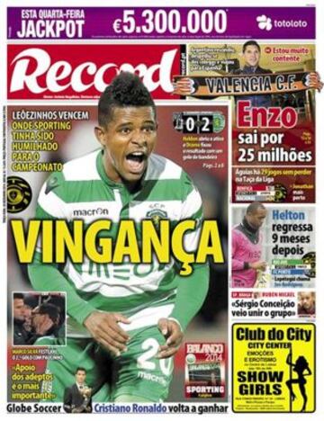 Portadas de la prensa deportiva