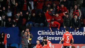 Raúl celebra el gol que el sábado dio la victoria a su equipo.