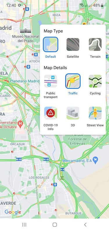 Google Maps: cómo consultar el tráfico en tiempo real y ver si hay atascos