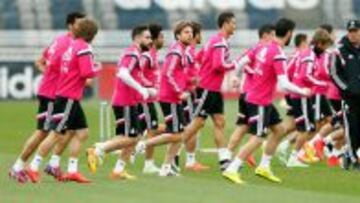 Bale y Benzema se entrenaron en el gimnasio de Valdebebas