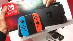 Caja y embalaje de Nintendo Switch en Europa
