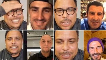 El encuentro de Ronaldo con los 'Galácticos'.