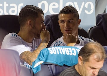 Dani Ceballos y Cristiano Ronaldo.