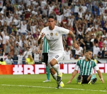 James Rodríguez brilla ante el Betis en la segunda fecha de la Liga BBVA