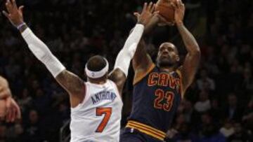 Carmelo Anthony y LeBron James.