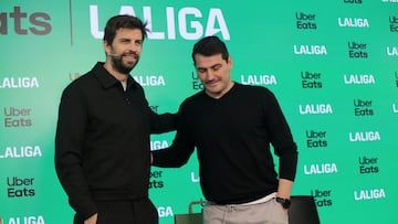 05/02/25 EVENTO ORGANIZADO POR LaLiga y UberEats UBER EATS GERARD PIQUE E IKER CASILLAS
