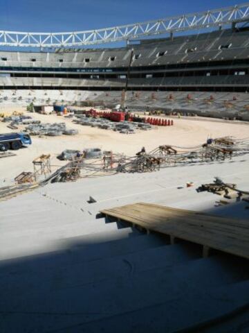 The very latest images from Atlético Madrid's new stadium