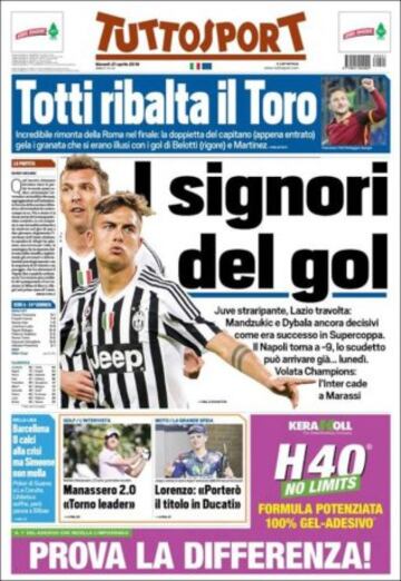 Totti steals the spotlight in Turin