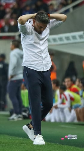 Carlos Adrian Morales head coach of Atletico Morelia during the game Tapatio vs Atletico Morelia, corresponding second leg match the Great Final of the Torneo Clausura 2023, Liga de Expansion MX, at Akron Stadium, el 20 de Mayo de 2023.
<br><br>
Carlos Adrian Morales Director Tecnico de Atletico Morelia durante el partido Tapatio vs Atletico Morelia, correspondiente al partido de Vuelta de la Gran Final del Torneo Clausura 2023, Liga de Expansion MX, en el Estadio Akron, el 20 de Mayo de 2023.