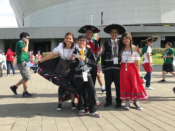 El color previo al México vs Corea del Sur