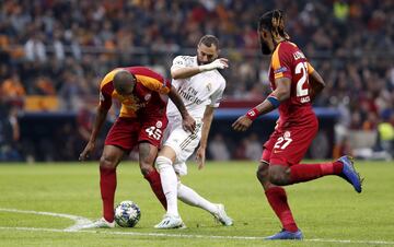 Karim Benzema and Marcao.