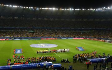 Ambientazo en el Estadio Mineirao.