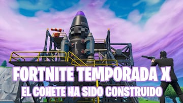 Fortnite Battle Royale - Temporada X: termina la construcción del cohete en Polvorín Polvoriento