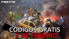 Free Fire | Códigos de hoy sábado 3 de febrero de 2024: recompensas gratis